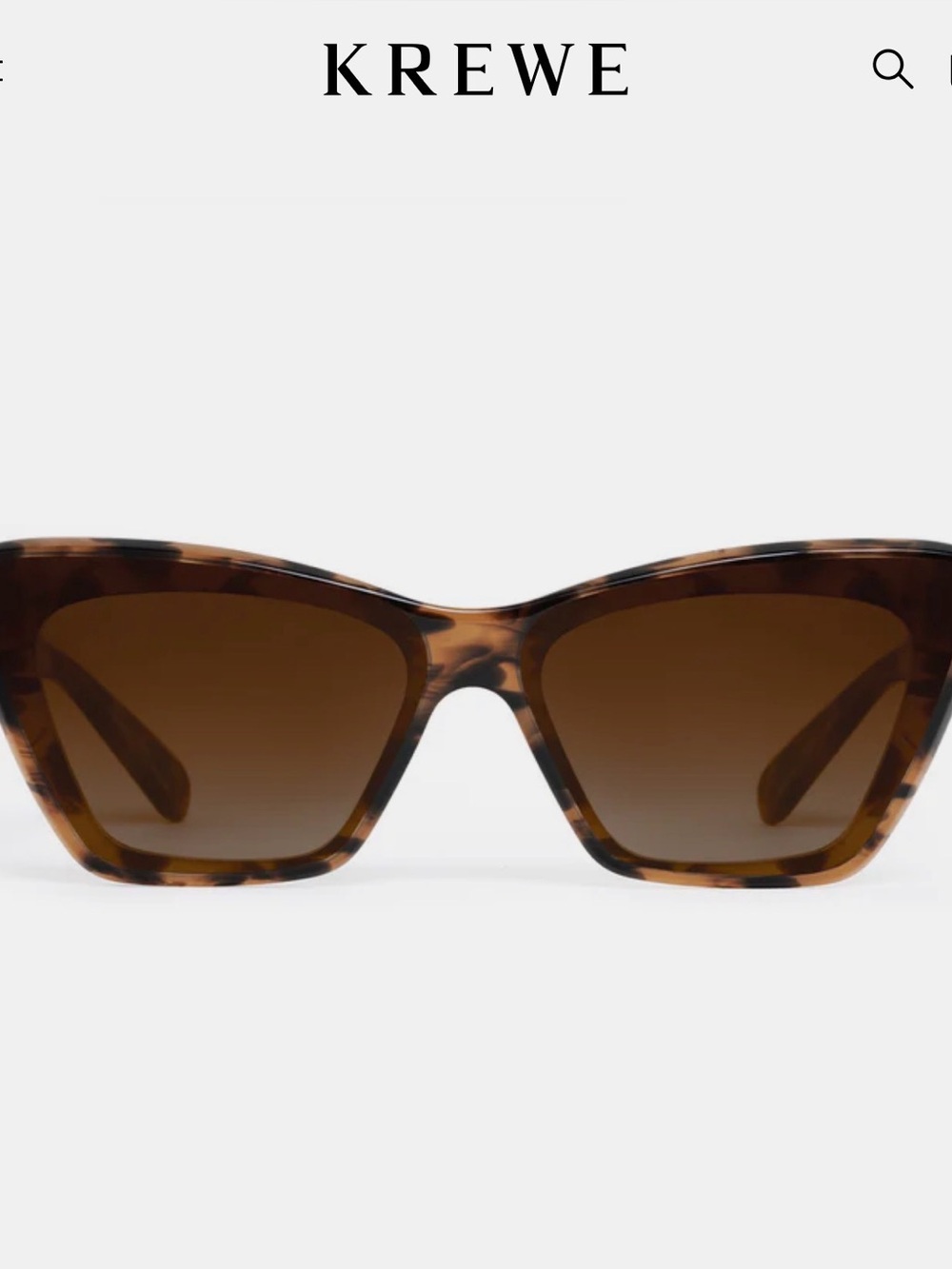 KREWE Brigitte Nylon Cat-Eye Sunglasses - Brown Gradient